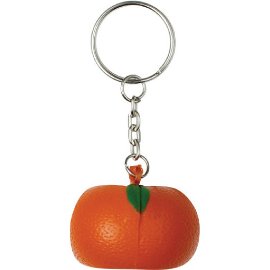 Stress Fruit Keyrings orange